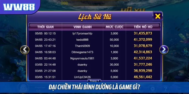 Đại Chiến Thái Bình Dương là game bắn cá thú vị và mới lạ