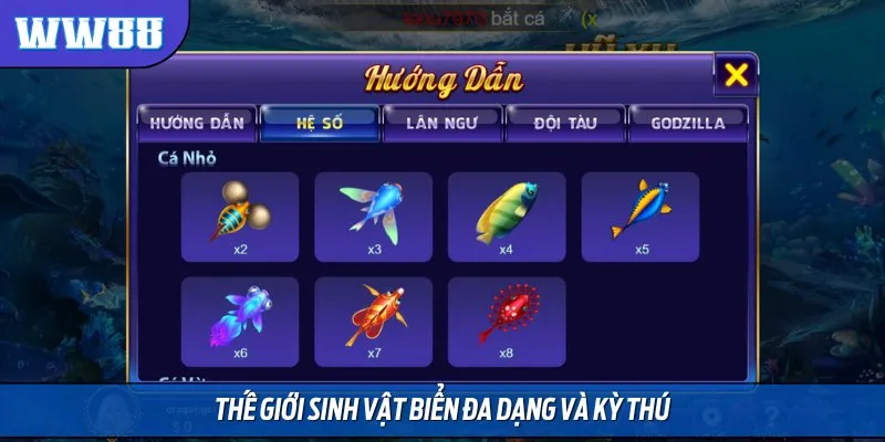 Trong game, bạn sẽ được tận mắt chứng kiến sinh vật biển kỳ thú