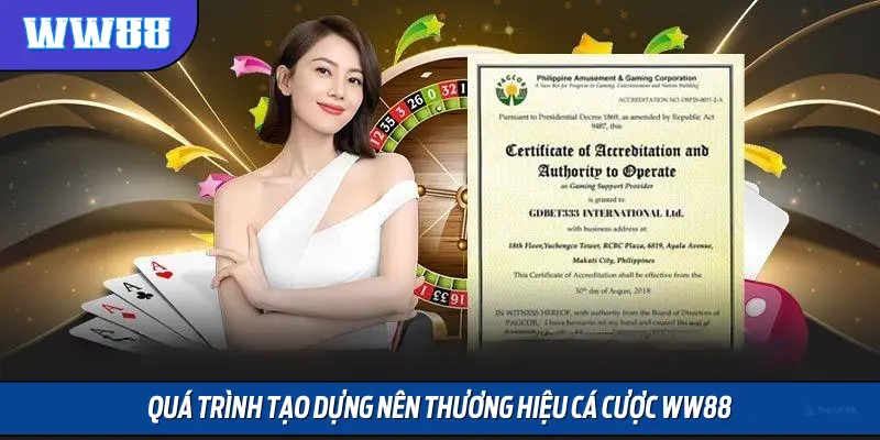 Quá trình tạo dựng nên thương hiệu cá cược WW88