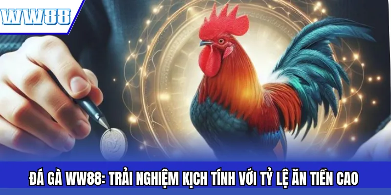 Đá Gà WW88: Trải Nghiệm Kịch Tính Với Tỷ Lệ Ăn Tiền Cao