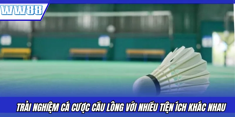 Trải nghiệm cá cược cầu lông với nhiều tiện ích khác nhau 